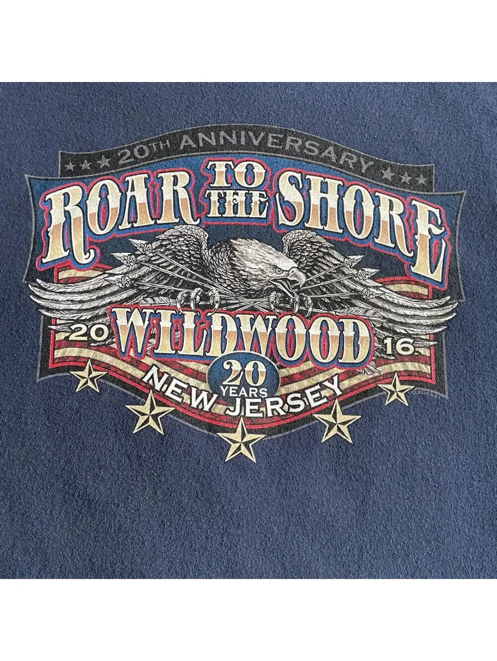 Roar To The Shore 2016 Mens XL LS T-shirt Biker Graphic